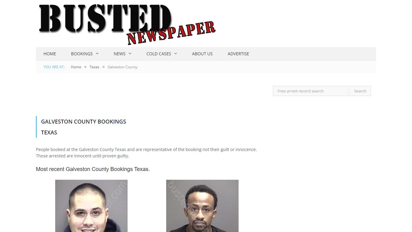 Galveston County, TX Mugshots - BUSTEDNEWSPAPER.COM